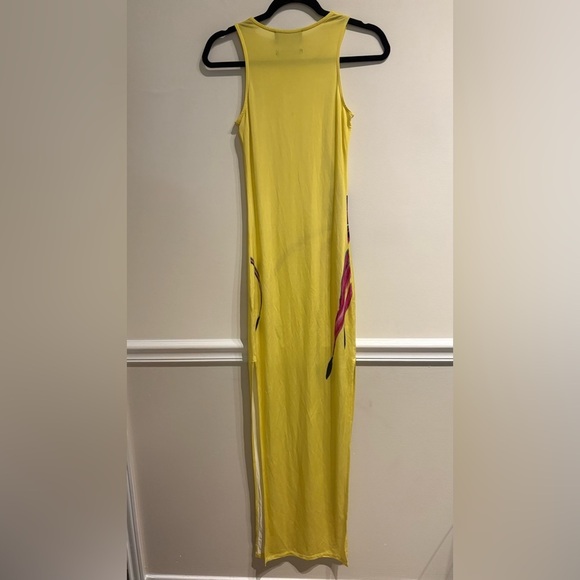 LOUISA BALLOU Sea Breeze Dress Caledonia Orchid Yellow Size Small - Picture 7 of 15